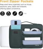 MOSISO 360 Protective Laptop Case 16 inch, 15-15.6 inch Laptop Sleeve Compatible with MacBook Pro 16, HP Acer Dell Lenovo ASUS Notebook, Side Open Bag with 2 Raised&1 Flapover Pockets, Emerald Green