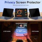 MOBDIK Privacy Screen Protector Compatible with iPad Pro 11 Inch (2022&2021&2020&2018) & iPad Air 5th / 4th Generation (2022&2020), Anti Spy, 9H Tempered Glass, EZ Kit 1 Pack