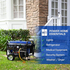 DuroMax XP5500EH 5,500-Watt Dual Fuel Portable Generator - Gas & Propane, Electric Start, RV & Emergency Ready