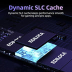 EN600 PRO SSD 2TB PCIe 3.0 Gen 3x4, NVMe M.2 2280, Up to 3500MB/s, Internal Solid State Drive, SLC Cache 3D NAND TLC, Graphene Cooling Sticker, Storage for PC, Desktop and Laptops