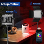 GVM RGB Video Lighting, Bi-Color Led Video Light Kit with APP Control, 2 Packs 850D Photography Lighting Kit CRI 97+ for Web Conference, YouTube, Gaming, Zoom, Aluminum Alloy Shell