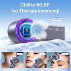 Handheld Portable Fan with Ice Cooler: 100-Speed 5500mAh Rechargeable Handheld Fan, 12H Time Hand Cooling Personal Fans with 20000 RPM Air Turbo Tech for Travel Outdoor (Purple)