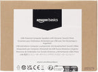 Amazon Basics Stereo 2.0 Speakers for PC or Laptop with Volume Control, 3.5mm Aux input, USB-Powered, 1 Pair, Silver