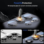 For Samsung Galaxy S24 Ultra Camera Lens Protector, Individual Lens Protector, Ultra HD 9H Tempered Glass Screen Protective Cover, Anti-scratch, Military Grade Drop Protection 2 Set. (Clear, S24 Ultra)