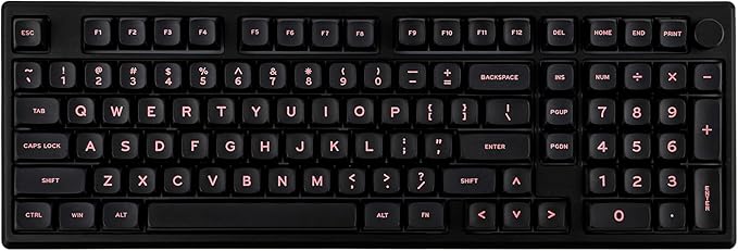 EPOMAKER Galaxy100 QMK/VIA Wireless Gaming Keyboard, Aluminum Shell, Bluetooth/2.4Ghz/USB-C, Pre-Lubed Hot-Swappable Linear Switches, NKRO, RGB Backlit (Black, Marble White Switch)