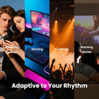 BASN BmasterX in Ear Audio Monitor, Hybrid 6 Drivers IEM Earphones with Crystal Clear Sound, Detachable Cable Plus Carrying Case & Fit Kit for Musician, Stage, Studio (3.5mm/4.4mm Jack, Blue/White)