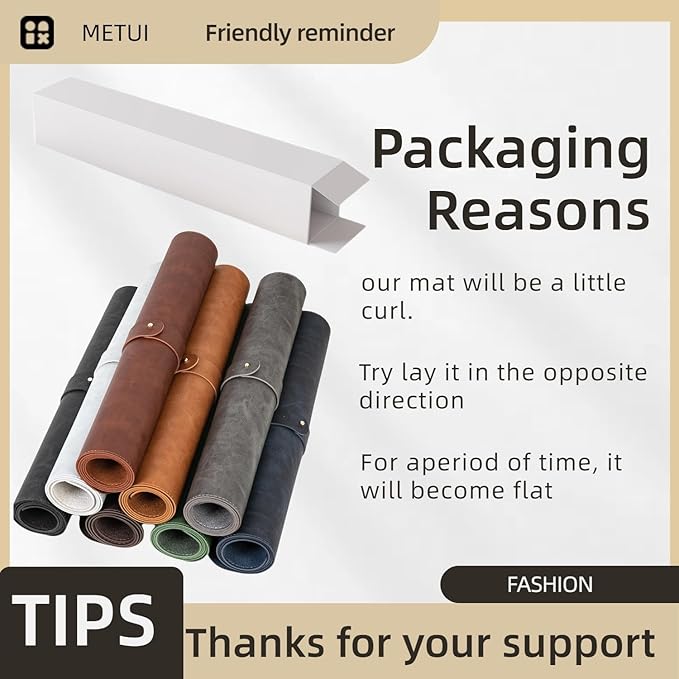 Leather desk pad for computer and laptops, Ideal for gaming and office use, Large mouse pad and keyboard mat, desk mat special for man. A complimentary wrist pad and phone stand. (Black, 17.7"x 39.37)