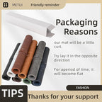 Leather Desk pad for Computer and laptops, Ideal for Gaming and Office use, Large Mouse pad and Keyboard mat,Desk mat Special for Man. A complimentary Wrist pad and Phone Stand.(Brown, 15.7"x 31.5")