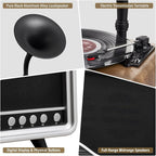 Vintage Gramophone Record Player，Italian Style Gramaphone Vintage Phonograph Nostalgic Record Player with Vinyl Record Player/Bluetooth 5.3/Remote Contro/USB/FM/AUX for Home Decoration