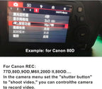 RS-60E3/RR100 for Canon/Fuji Remote Camera Cable Small Shutter Release Control 11.8inches Cable Remote Wired Button R100 R6 R8 R10 80D XT2/3/4/5 XH2S GFX100/S GFX50/S/II (RC301-2.5/E3 11.8in)