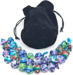 Dice Set for Dungeons&Dragons, DND, RPG Games, Polyhedral Dice Set, Assorted Dice Set, 35 Total, 5 Sets with Drawstring dice Pouch