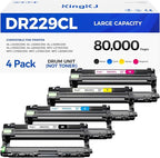 DR229CL Drum Unit (Not Toner)4-Pack Replacement Compatible for Brother DR-229CL Imaging Drum MFC-L3720CDW MFC-L3780CDW HL-L3220CDW HL-L3280CDW HL-L3300CDW HL-L3295CDW L8245CDW MFC-L8395CDW Printer Set