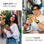FireNova for iPhone 14 Pro Case, Silicone Upgraded [Camera Protection] Phone Case with [2 Screen Protectors], Soft Anti-Scratch Microfiber Lining Inside, 6.1 inch, Sprout Green