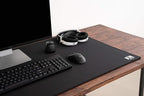 3XL Huge Mouse Pads Oversized (48''x24'') - Extra Large Gaming XXXL Mousepad for Full Desk - Super Thick Nonslip Rubber Base and Waterproof Desktop Keyboard Extended Mouse Mat (Black, XXX-Large)