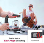 ULANZI U-Grip Pro Handheld Video Rig Steadicam with Triple Cold Shoe, Stabilizing Handle Grip Compatible for iPhone 16 15 14 13 12 Pro Max Xs 8 7 plus Action Camera 13 10 Canon Nikon Sony DSLR Cameras