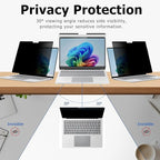Megoo Magnetic Privacy Screen Protector for Surface Pro 12 inch (2025)– Removable, Anti-Spy, Anti-Glare, Easy Install, Blue Light & UV Blocking
