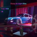 KTC 27'' 240Hz QHD 1440P Gaming Monitor 144Hz 1ms 65W Type C USB DisplayPort HDMI HDR400 Tilt/Height/Pivot/Swivel Fast HVA AdaptiveSync VESA