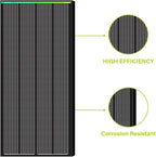 Newpowa PRO 200 Watt 12 Volt Monocrystalline 200W 12V Solar Panel, 9 busbar PV Module, High Efficiency Mono Module RV Marine Boat Off Grid