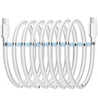 AICase Magnetic Charging Cable, Type C to Type C (6.5 FT) Super Organized Charging Magnetic Absorption Nano Data Cable for Samsung S23/S22/S21/S20 Ultra, MacBook Pro/Air, iPad Pro 12.9 11 Air Mini
