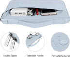 MOSISO Compatible with MacBook Air 13 inch Case 2025 2024 2023 2022 M4 A3240 M3 A3113 M2 A2681, Hard Shell&Sleeve Bag&Keyboard Skin&Webcam Cover&Screen Film for MacBook Air 13.6 inch, Baby Blue
