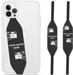 Phone Grip Strap - Pack of 2 Reversible Finger Holder for Phone Back, Customizable Anti-Slip Design, Wireless Charging Compatible Detachable Holder for iPhone - Animals Custom