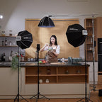Godox ML100Bi Bi-Color LED Video Light, 120W 34300Lux@1M CRI 97+ TLCI 98+ 2800K-6500K, 11 FX Effects Photography Light, Portable LED Continuous Light