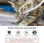 Secbolt Cord Protectors from Pets No Chew, 10ft - 3/8 inch Ultra Durable Cord Covers for Pets, Bite-Resistant Cable and Wire Protector for Cats, Dogs, Rabbits - White