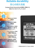 Nextorage Japan CFexpress Type A Card NX-A1PRO 80GB VPG 400 Urtla Fast Read 950MB/s Write 950MB/s
