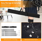 FUDESY 10x8 ft Backdrop Banner, Heavy Duty Adjustable Background Stand Kit with Carrying Bag, Step and Repeat Photography Frame for Trade Show Display Photo Booth Parties