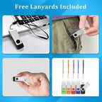 4GB USB Flash Drive 10 Pack, Wooolken USB 2.0 Thumb Drives with Lanyards Swivel Memory Stick for Data Storage and Backup (Mixed Colors)