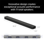 Sony BRAVIA Theater Bar 8 11-Speaker Soundbar (HT-A8000) with SA-SW3 Wireless Subwoofer and SA-RS8 Wireless Rear Speakers Home Theater System Bundle