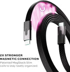 Statik MagStack USB C to USB C Cable, Magnetic Anti Tangle Flat Type C Charger Fast Charging Cord, Magnetic Charging Cable, Compatible with iPhone 16 Pro Max, 15, Galaxy S24 Ultra, 100W 3FT/1M, 3-Pack