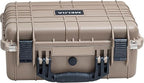 MEIJIA Portable All Weather Waterproof Camera Case With Foam,Fit Use of Drones,Camera,Equipments,Pistols,15.98x12.99x6.85inches