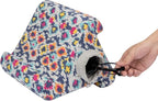 Flippy Tablet Stand with Cubby Storage and Multi-Angle Viewing for Home, Work & Travel. Our Tablet Holder Has Storage for Your All Your Personal Items. (Ikat Handle it. So Cute!)
