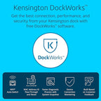 Kensington SD4850P USB-C Docking Station for Dell, HP, Lenovo, Surface, PixelBook, Pixel Slate- Dual 4K Video, 100W PD (K34115NA)