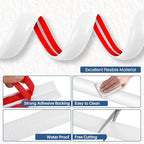 Floor Cord Cover for Wires on Floor Self Adhesive Cord Hider Floor Cable Management Wire Covers for Cords Protector Prevent Cable Trips Cord Cavity W 0.59" x H 0.31", White, 3.3Ft