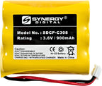 Synergy Digital Cordless Phone Battery, Compatible with AT&T, Panasonic, VTech 80-5071-00-00, RadioShack 23-298 Cordless Phone Batteries (Ni-CD, 3.6V, 900mAh) - Ultra Hi-Capacity Battery