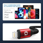 iPhone Charger Cable [Apple MFi Certified] 3Pack 6FT USB-A to Lightning Cable Nylon Braided Fast Charging Cord Compatible with iPhone 14/13/12/11 Pro Max/XR/XS/X/8/7/Plus/6S iPad/iPod/AirPods