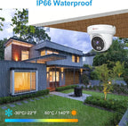 Anpviz 4K 16CH PoE Security Camera System, 8pcs Wired 8MP PoE IP Cameras Outdoor with Human Vehicle Detection, 100ft Smart Color Night Vision, 4K 16 Channel NVR with 4TB HDD for Business (U Series)