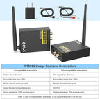 YMOO 2.4Ghz Wireless Audio Transmitter Receiver,192kHz/24bit HiFi Audio,20ms Ultra Low Latency,320ft Long Range RCA Jack Adapter for Speaker/soundbar to TV/PC/CD Player/Computer/Projector