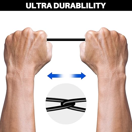Cat5e Ethernet Cable 50 FT, Long Cat 5e Internet Cable, Black Snagless Patch Cord, Flexible, Network, LAN, PoE, Standard RJ45 Connector for PC, Server, Router, Modem, TV, PS5 - with 15 Cable Ties