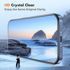 UNBREAKcable 3-Pack Screen Protector for iPhone 15 Pro Max, Double Shatterproof Tempered Glass [Easy Installation Frame] [HD Clear] [9H Hardness] [Full Coverage] for iPhone 6.7 inch