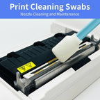 Lint-Free Lab/Printer/Optical Printheads – 300 Pcs Foam Swabs for Inkjet Printheads, Sensors, Electronics, Cameras, Car Detailing, Optical Equipment and Precision Tools