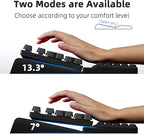Ospelelf Keyboard Stand with Wrist Rest, Comfy Ergonomic Keyboard Riser Holder for Office Home