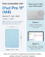 MOFT Dynamic Folio Case for iPad Pro 11 Inch 2024 5th Gen(M4), Silm Magnetic Stand Case with 20+ Viewing Angles, Auto Wake/Sleep, Ultra Thin, Soothing Mist x Misty Cove