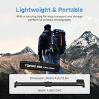 Accsoon Toprig 24inch/60cm Motorized Camera Slider, Bluetooth Video Slider with Button/APP Control, Time-Lapse/Loop Mode, Speed Knob, 120° Panoramic Shooting, Compatible with GoPro, Camera, DSLR