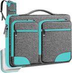Hseok Laptop Case 15 15.6 16 inch Sleeve with Handle and Hidden Strap,Compatible with MacBook Pro 15.4 16, 360° Protective PC Briefcase with 4 Pockets for Laptop Accessory,Easy to Carrying,Sapphire