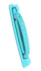 360 Rotating Phone Grip – Flat-Fold Kickstand & Secure Strap – Works with iPhone, Android, Tablets & Cases – Comfortable & Durable (Aqua)