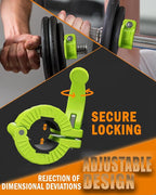 MAXRICH Barbell Clamp 1 inch Multiple Sizes & Adjustable Weight Clips for Quick Release Barbell Collars