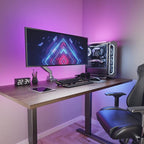 WALI Ultrawide Monitor Arm for 13 to 49 Inch Heavy Duty Curved Screens, Adjustable Gas Spring Single Monitor Desk Mount with 2 USB 3.0 Ports, Holds 33 lbs, 75x75/100x100 VESA, Silver (GSMU001)